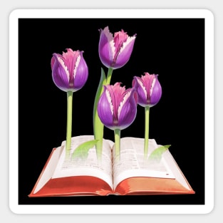 Flower Book Magnet